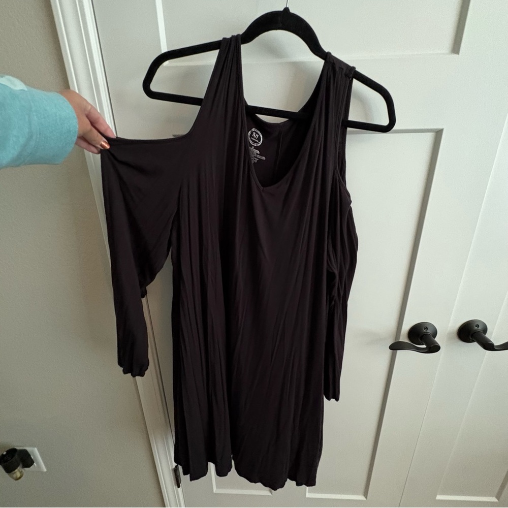 Maurices, 24/7, black dress/tunic, 2x, 18/20, wear alone/with leggings, stretchy